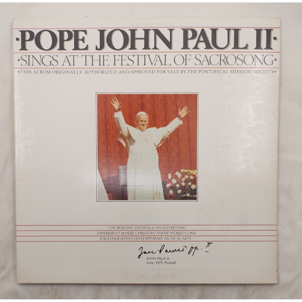 Pope John Paul II – Festival of Sacrosong LP Infinity INF-9899